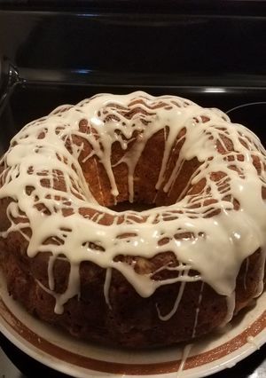 A picture of Cider-Glazed Apple Bundt Cake.