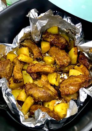 Hình của món Sườn nướng khoai tây 🥔 - Nồi Chiên Không Dầu.