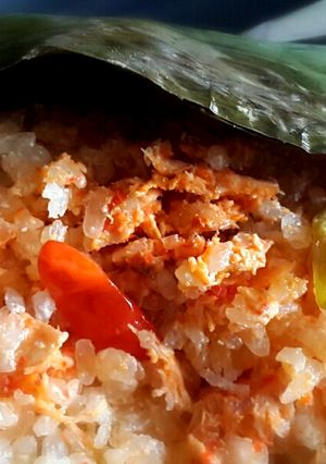 Foto resep Nasi bakar ayam rica2 keto / demb #keto dengan testimoni !