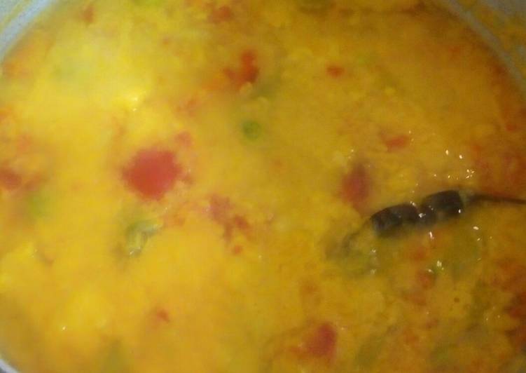 Mung dal with vegetables