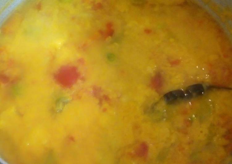 Simple Way to Prepare Ultimate Mung dal with vegetables