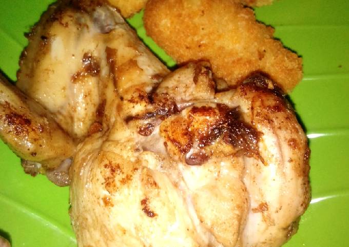 Ayam Goreng Ungkep Saos Tiram