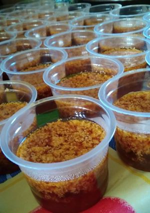 Foto resep Puding Lumut Gula Merah Cup