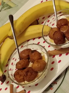 Φωτογραφία της συνταγής Γιαούρτι με τηγανητές μπανάνες