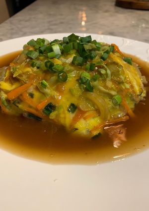 Foto resep Egg Chiffon Rice (vegetable)
