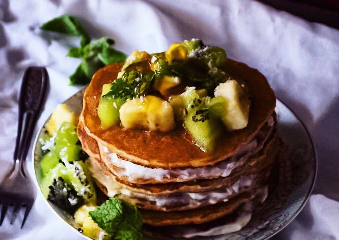 Oatmeal-egg white Protein pancakes Recipe by Vijeta @myfancyflair - Cookpad