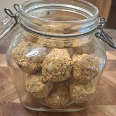 A picture of Super Ladoo with Super Food.