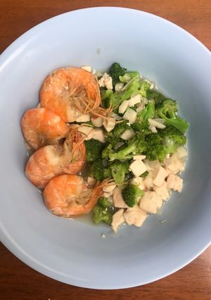 Foto resep Makanan AnakSup Udang Brokoli Tahu