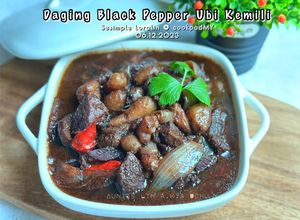 Gambar Daging Black Pepper Ubi Kemili