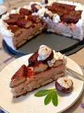 Puncsos gesztenyepüré torta, sütés nélkül