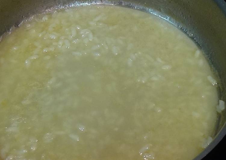 Arroz caldoso de pollo