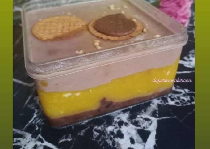 Resep 55. Biscuit Mango Dessert Box, Bikin Ngiler