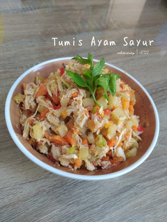 Foto resep Tumis Ayam Sayur Pedas (Isian Pastel/Risol/Lumpia)