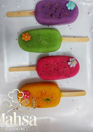 عکسی از دستور بستنی مارشمالو