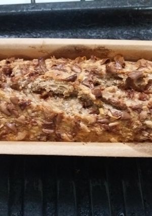 Una foto de Budín de avena con banana