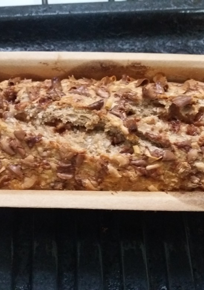 Una foto de Budín de avena con banana