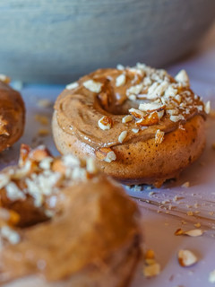 Una foto de Donuts de almendras sin gluten