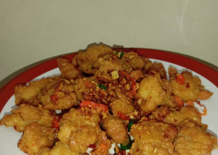 Ayam Cabe Garam simple