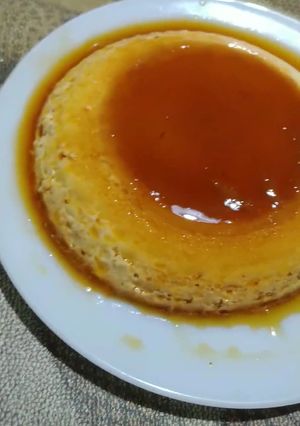 Una foto de Flan de huevo el mortal