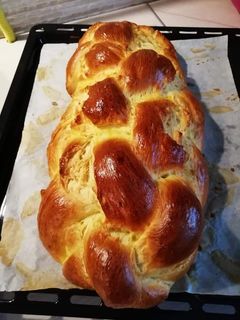 Foszlós fonott kalács recept fotója