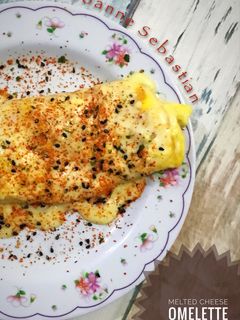 Foto resep Melted Cheese Omelette -Keto
