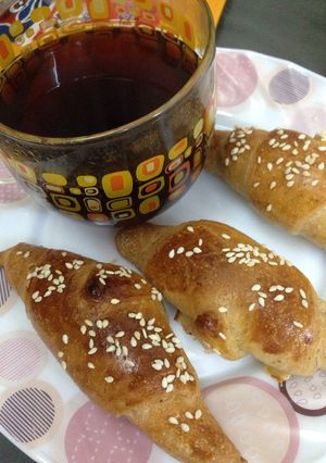 صورة لوصفة لفه خميرة مع شاي🍪☕️🍪☕️🍪☕️