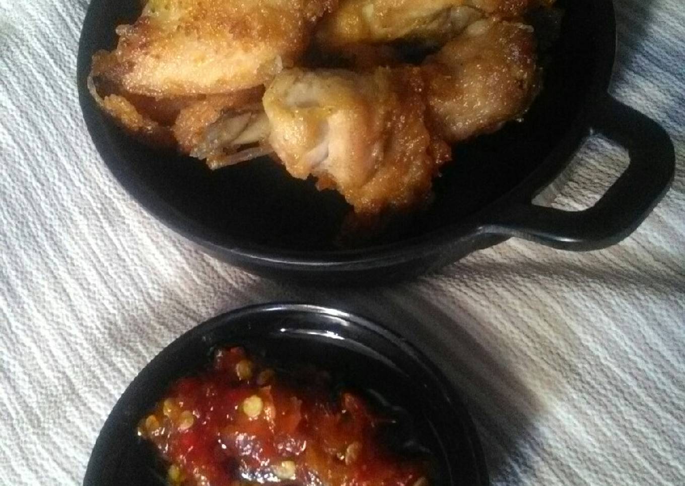Resep Ayam goreng sambal bawang Anti Gagal