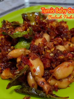 Foto resep Tumis Baby Cumi Balado Pedas