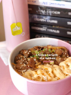 Foto resep Nasi, Salad dan Chicken teriyaki ala Hokben