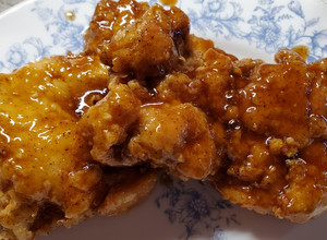 A picture of Crispy Honey Garlic Chicken.