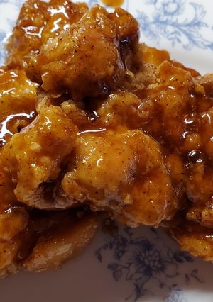 A picture of Crispy Honey Garlic Chicken.