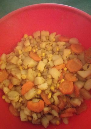 Una foto de Verduras otoñales base y caldo