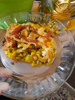 عکسی از دستور گراتن مرغ و سیب زمینی