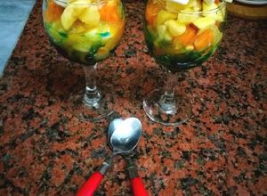 صورة لوصفة سلطة فواكه 🍓🍐🍒😊