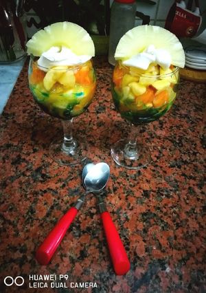 صورة لوصفة سلطة فواكه 🍓🍐🍒😊