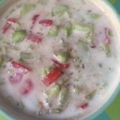 A picture of Vegetables raita.