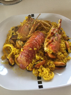 Una foto de Arroz con langosta