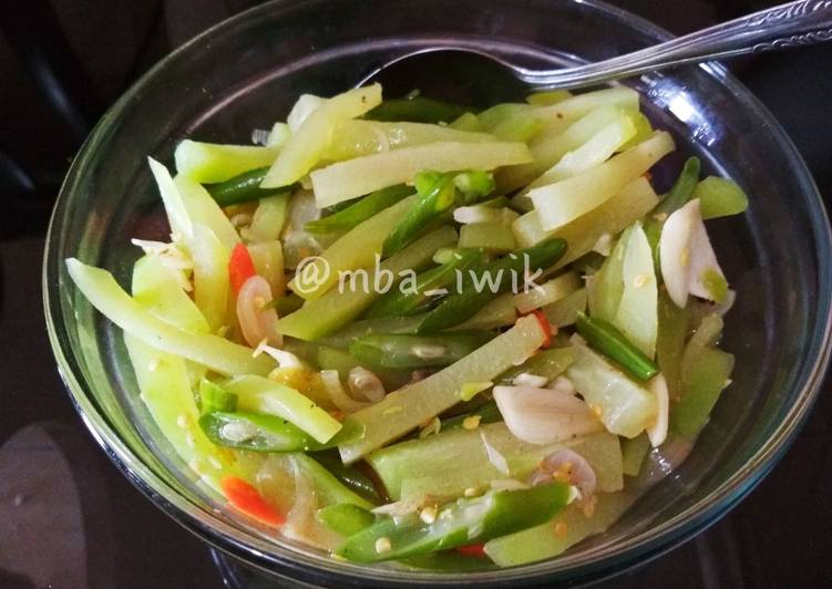 Bagaimana memasak Tumis labu-buncis, Lezat Sekali