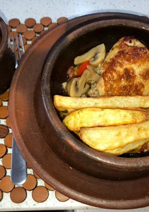 Una foto de Pollo al cognac con mi toque