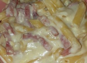 Foto principal de Macarrones carbonara thermomix tm6