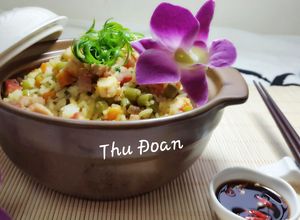 Hình của món Cơm chiên trứng muối.