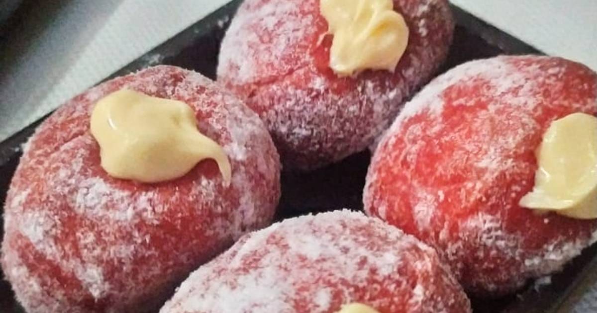  Resep  Bomboloni  red  velvet  cream chesee oleh Yuni Yunita 