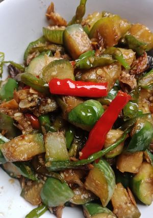 Foto resep Oseng terong hijauu
