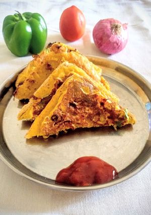 A picture of Besan Bread Toast.