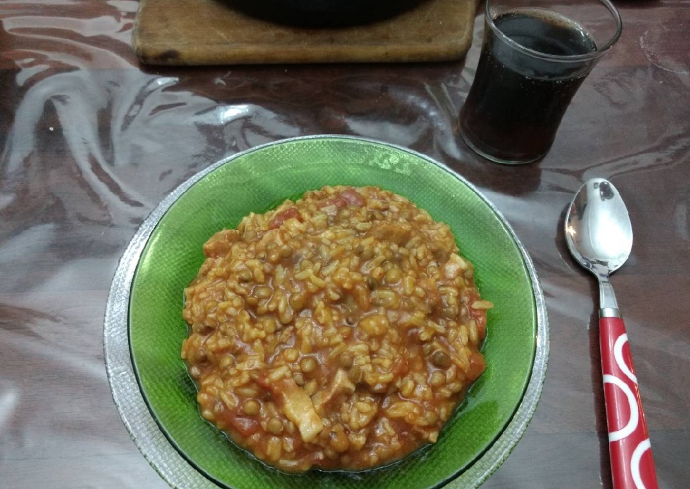 Lentejas con arroz