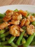 Sauteed Shrimp Bean Vegie With Oyster Sauce Dressing
