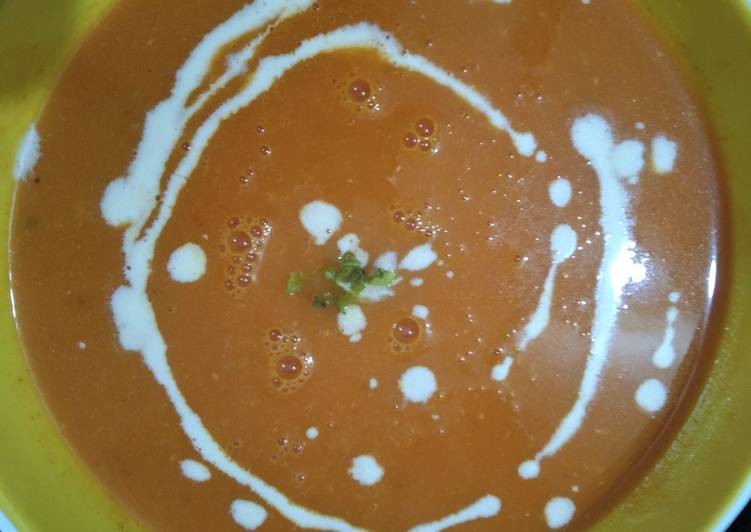 Simple Way to  Tomato carrot soup