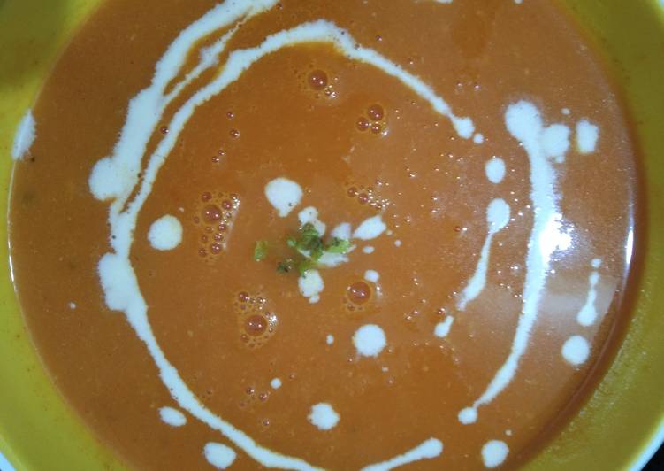 Recipe of Award-winning Tomato carrot soup