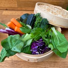 Bamboo Steamed Vegetables A picture of Bamboo Steamed Vegetables.