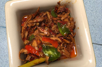 Resep Ayam suwir pedas manis Anti Gagal